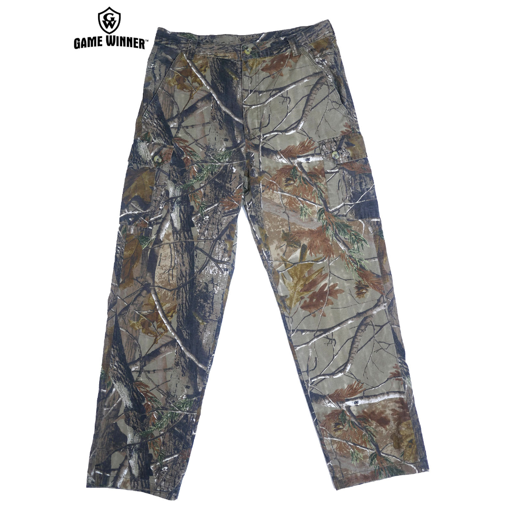 กางเกงขายาว Game Winner ลายป่าไม้ (M 34)