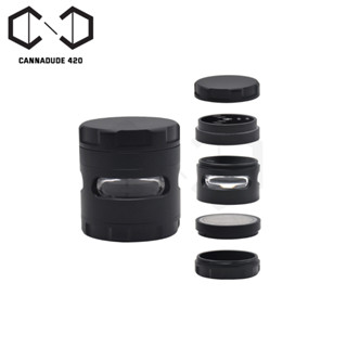 Grinder 5 layers ที่บด เครื่องบด สมุนไพร Grinder BLACK ที่บดอลูมิเนียม Storage Stash Jars 63 มม. 5 ชั้น