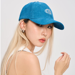 ส่งท้ายปี ✨💫💥 หมวกแก็ปลูกฟูก PISI Corduroy Cap 01 สีฟ้าทะเล (Aquamarine)