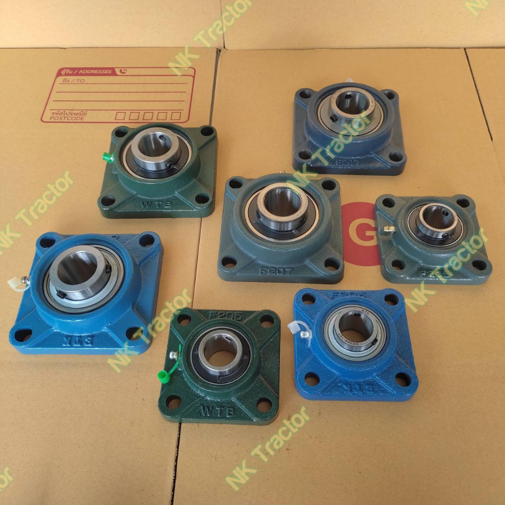 (สี่เหลี่ยม) ลูกปืน UCF205 (ลูกปืนตุ๊กตา รู 1″ [1นิ้ว] ) ตุ๊กตา เพลา 1นิ้ว