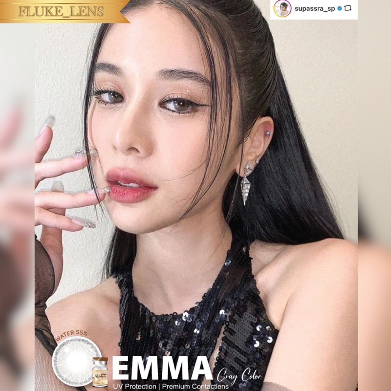 ของแท้จากบริษัท✅ คอนแทคเลนส์ Silicone Hydrogel เลนส์พรีเมี่ยมMayalens 🤎 Emma 🤎(เกินตาเล็กน้อย) 💧60% นำเข้าจากเกาหลี🇰🇷 รูปที่ 5