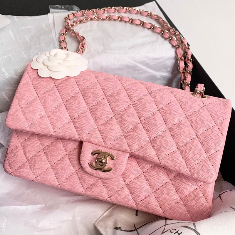 Chanel classic 10 pink color