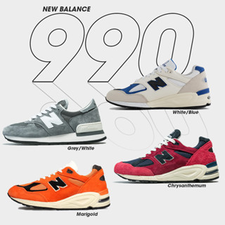 New Balance Collection [Sportlandwear] นิวบาลานซ์ รองเท้ากีฬา รองเท้าผ้าใบ สำหรับผู้ชาย ND M 990 Made In USA M990GR1 / M990AI2 / M990AD2 / M990WB2