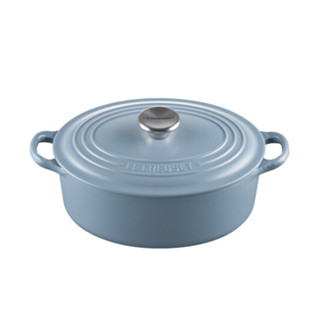 หม้อเหล็กทรงรีสีน้ำเงิน OVAL CASSEROLE 23CM MINERAL BLUE