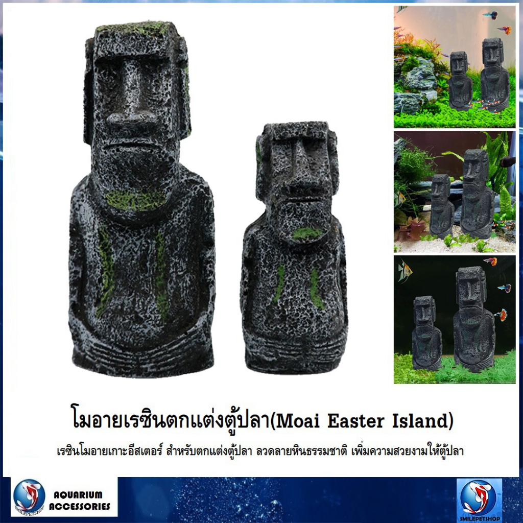 อีสเตอร์ โมอาย Moai Easter Island(เรซินโมอายเกาะอีสเตอร์ สำหรับตกแต่งตู้ปลา ลวดลายหินธรรมชาติ เพิ่มความสวยงาม)

<p>“><center></p>
<h4></h4>
<p><p><font color=