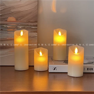 เทียน LED candles 7ขนาด เทียนใส่ถ่าน เทียนปลอม เทียนประดับ เทียนตกแต่ง เทียนสร้างบรรยากาศ No.3490 4117 LZ