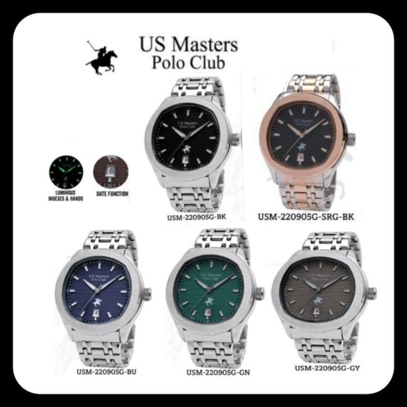 US MASTER Polo Club นาฬิกาผู้ชาย สายสเตนเลส รุ่น USM-220905G