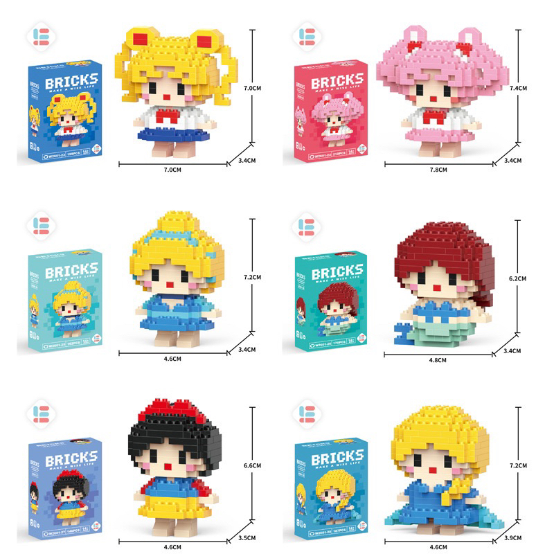ตัวต่อ นาโน ตัวการ์ตู เจ้าหญิงมาใหม่6แบบ พร้อมส่งครับตัวต่อ นาโน ตัวการ์ตู เจ้าหญิงมาใหม่6แบบ พร้อมส่งครับตัวต่อ นาโนมมม