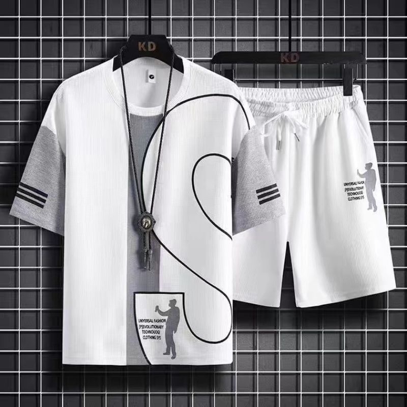พร้อมส่ง เสื้อทีเชิร์ต (เสื้อ + กางเกงขาสั้น)