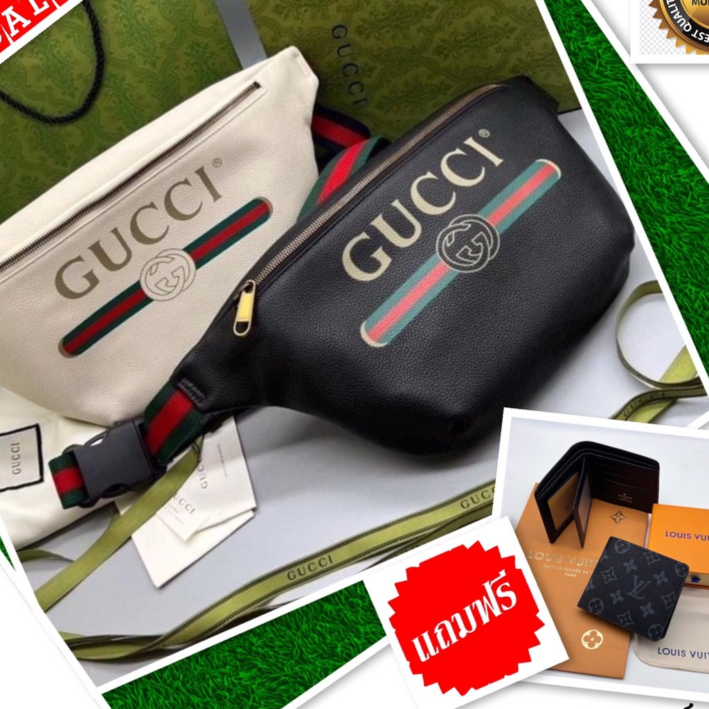 มาแล้วจ้า Gucci กระเป๋าคาดอกชาย หญิง ขนาด 10 นิ้ว แถมฟรีกระเป๋าสตางค์ สินค้าพรีเมี่ยม พร้อมส่ง