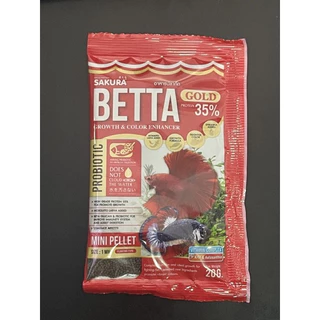 Sakura Betta ซากุระ อาหารปลากัด ลูกน้ำอบแห้ง 20g.