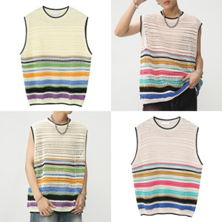 ZOOM VEST เสื้อกั๊กไหมพรมทรงโอเวอร์ไซส์