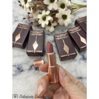 ของแท้ ลิปมินิพร้อมกล่อง  Charlotte Tilbury Matte Revolution Lipstick mini สี Pillow Talk