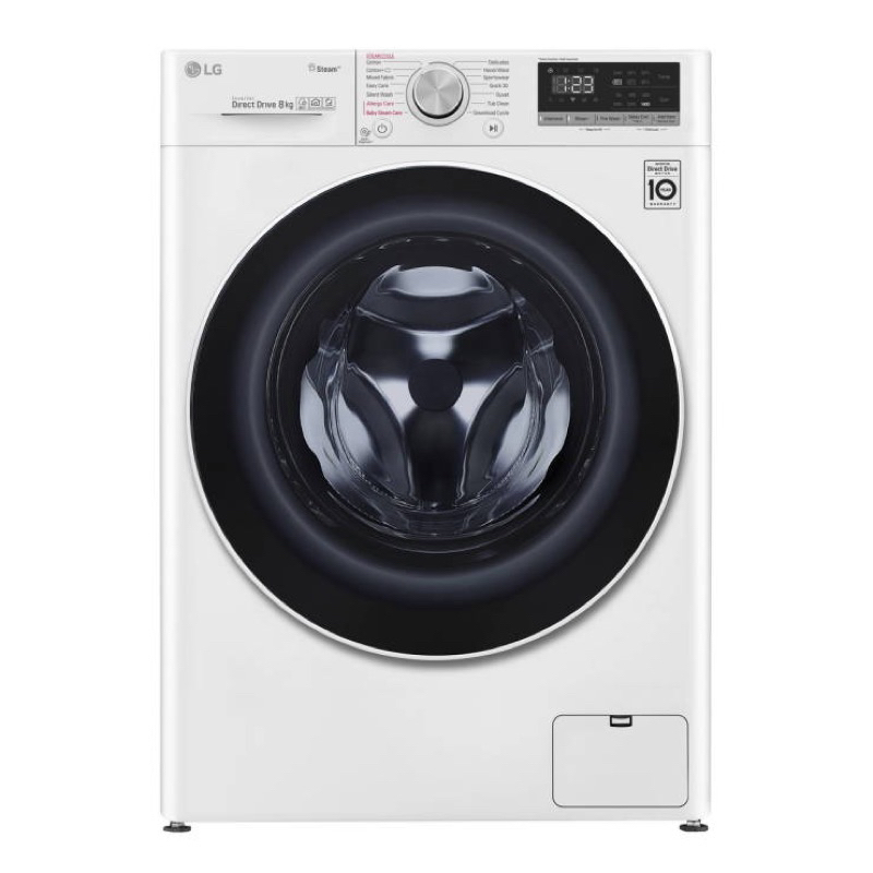 LG เครื่องซักผ้าฝาหน้า (8 kg) รุ่น FV1408S4W.ABWPETH