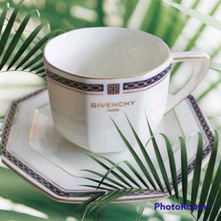 ชุดกาแฟ "GIVENCHY : PARIS" ชุดแปดเหลี่ยม