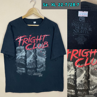 2014 Fright Club Universal Studio Halloween Horror Nights Graphic เสื้อมือสอง สภาพดี