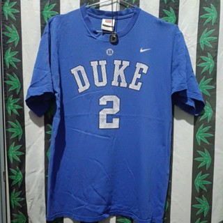 เสื้อยืดมือสอง Usa แบรนด์ Nike ป้ายเก่า นักบาส DUKE 2 Size M-L.อก21/ยาว29