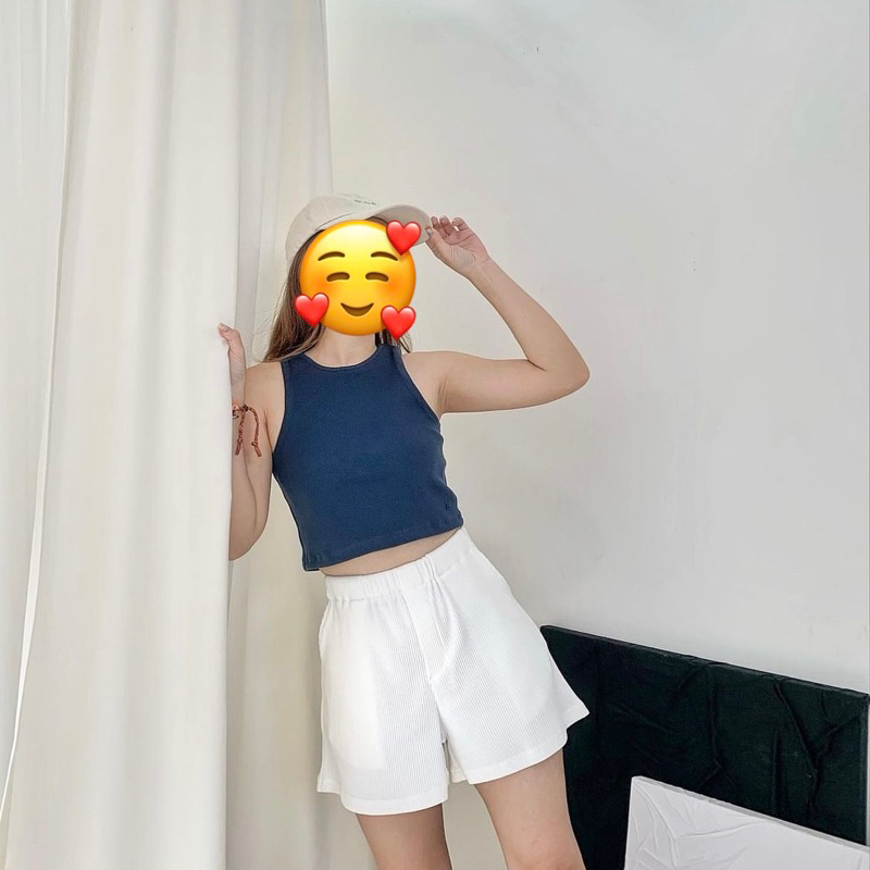 ส่งต่อ เสื้อแขนกุด Crop Tank Wclothes