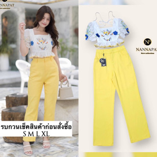 Set  น่ารัก สดใส่ดูดี สำหรับซัมเมอร์เลยนะคะ เสื้อผ้านุ่มใส่สบาย ไม่ร้อน งานซิปหลัง ปักลายดอกไม้แน่นๆสวยมากๆ มีสายผูกกันไ