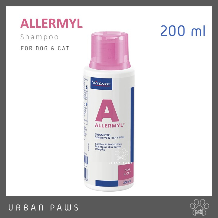 [EXP 05/24] Virbac Allermyl Shampoo for Sensitive &amp; Itchy Skin แชมพูสำหรับสุนัขและแมว ที่ผิวแพ้ง่าย ขนาด 200 ml