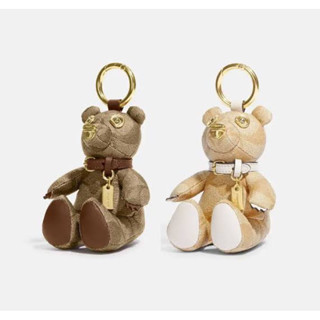 COACH  Bear Bag Charm In Signature Canvas CI012