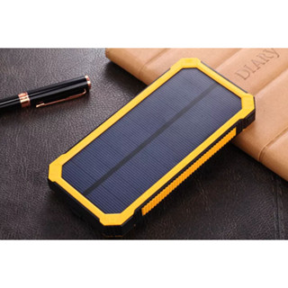 Power Bank Portable Solar Battery Charger Flashlight 28000mAh Dual USB แบตสำรอง พลังงานแสงอาทิตย์ แผงโซล่ากว้างกันน้ำ