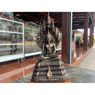 พระนาคปรก หน้าตัก 3 นิ้ว แร่เหล็กน้ำพี้แท้