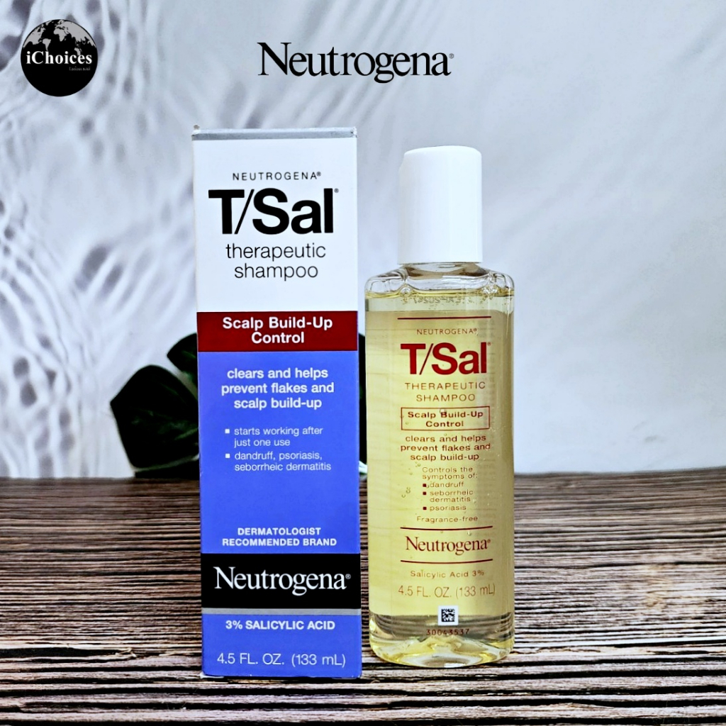 [Neutrogena] T/Sal Therapeutic Shampoo Scalp Build-Up Control 133 mL นูโทรจีนา แชมพู ลดรังแค