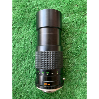 เลนส์มือหมุน Minolta MC TELE Rokkor-PE 200mm f4.5 MD Mount ใช้งานได้ปกติ