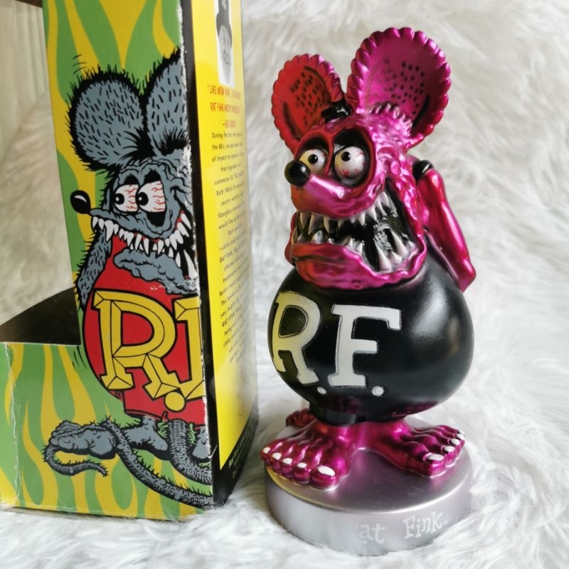 ตุ๊กตา โมเดล ฟิกเกอร์ RAT FINK  model RF  bobblehead มือสอง ของแท้ ส่งฟรี