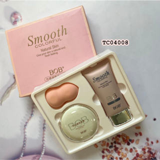 ชุดแต่งหน้า BOB มี 3 รายการ Smooth Colorful  Natural Skin