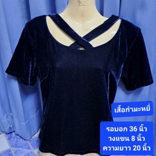 เสื้อยืดโปโลแขนสั้นสีชมพู สีขาวเขียว เสื้อยืดคอกลมสีส้ม เสื้อคอวีสีชมพู คุณภาพดี มือสอง สภาพดีราคาถูก