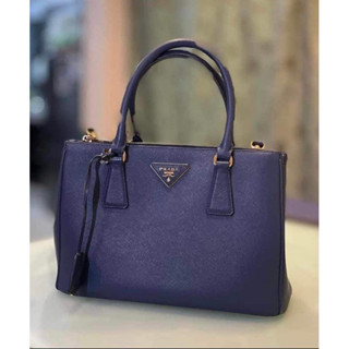 กระเป๋า Prada มือสองสภาพดี มีสายยาว Galleria Medium Saffiano Leather Tote