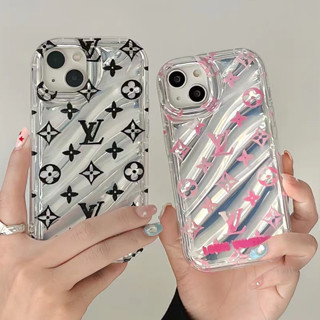 🎁ส่งของขวัญ🎁เคสไอโฟน 11 13 12 Pro Max หรูหรา โลโก้แบรนด์ใหญ่ ภาษาอังกฤษLV เคส for ไอโฟน14 pro max soft case Iphone