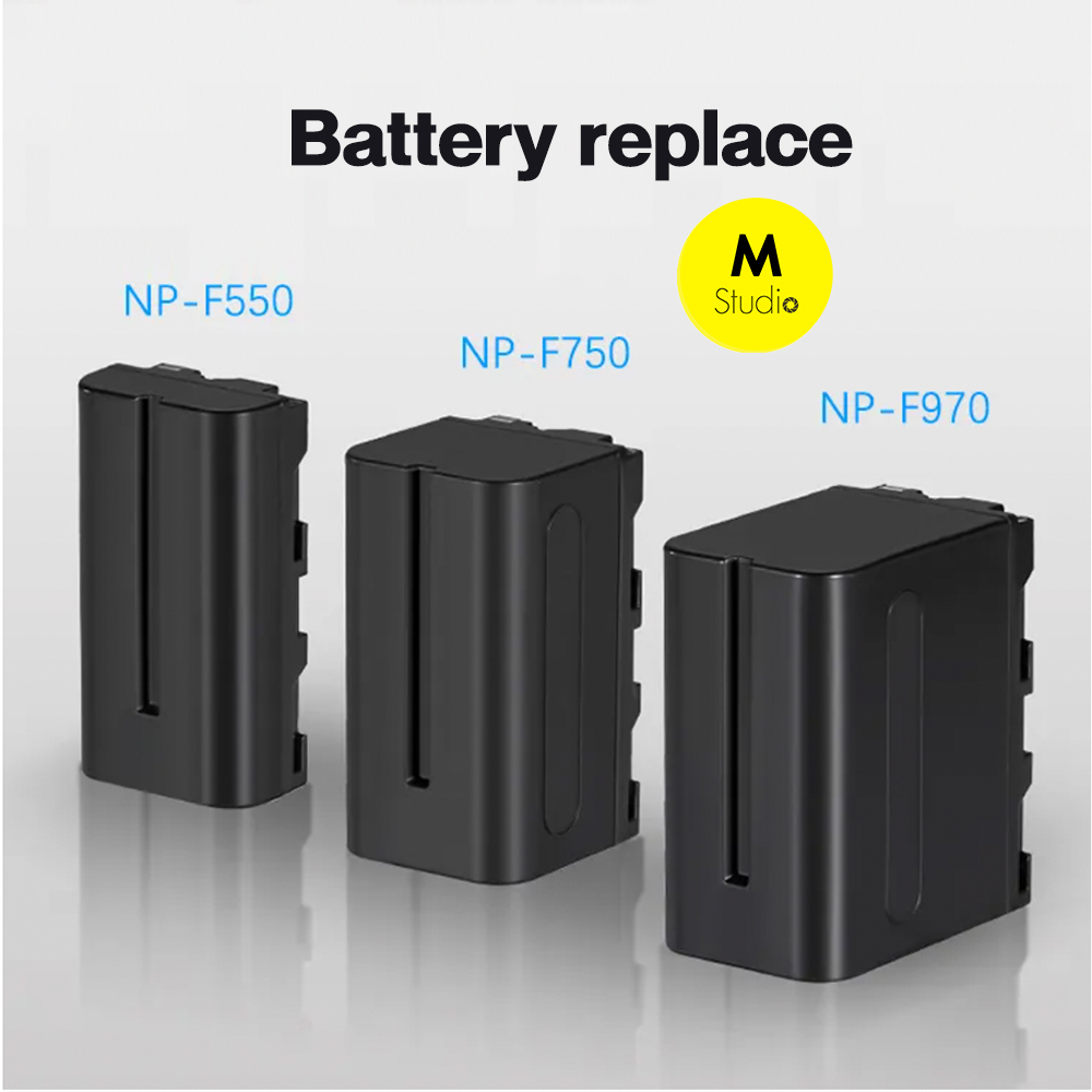 แบตเตอรี่&แท่นชาร์จ NP-F550/F570/F750/F770/F960/F970 Battery replace and Travel Charger for Sony NP-FM50, FM70, FM90, FM