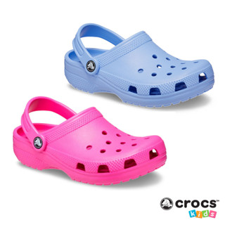 Crocs Collection รองเท้าแตะแบบสวม รองเท้ารัดส้น สำหรับเด็ก Classic Clog 206990-5Q6 / 206991-5Q6 / 206991-6UB (1390)