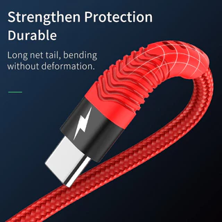 Hoco สายชาร์จเร็ว 5.0A/4.0A. สายถักอย่างดี 1.2m. Supercharge USB Type C Micro USB charging data cable U53