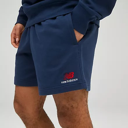 กางเกงขาสั้น NEW BALANCE Uni-ssentials French Terry Short [ ลิขสิทธิ์แท้ ป้ายไทย ] [รหัส US21500SAH / NGO ]