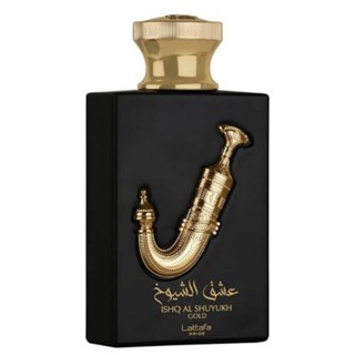 Lattafa Ishq Al Shuyukh Gold 2ml 5ml 10ml similar to Rosendo Mateu No5 and YSL BabyCat