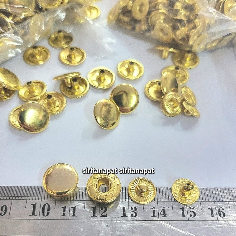 ปลีก/ส่ง กระดุม เสน็ป VT5 หน้า 13 มิล ทองสวย