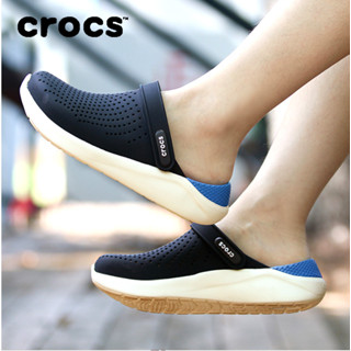 แท้ Crocs LiteRide Clog shop ผู้ชาย รองเท้าแตะเย็น รองเท้าชายหาด รองเท้าหัวโต ราคาถูกกว่า ร้านค้า