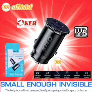 ✅แท้100% OKER UC-337 ที่ชาร์จในรถ 2 PORTS USB CAR CHARGER 3.1A ชาร์จเร็ว Quick Charge หัวชาร์จในรถ 2ช่อง #CC