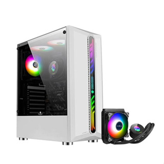 ATX CASE (NP) TSUNAMI COOLMAN 190-1 LIQUID COMBO ABLAZE (BLACK)