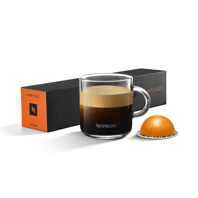 NESPRESSO Vertuo INIZIO Coffee Capsule เนสเพรสโซ เวอทูโอ้ อินิซิโอ กาแฟคั่วบด แคปซูล 10 Coffee Pods