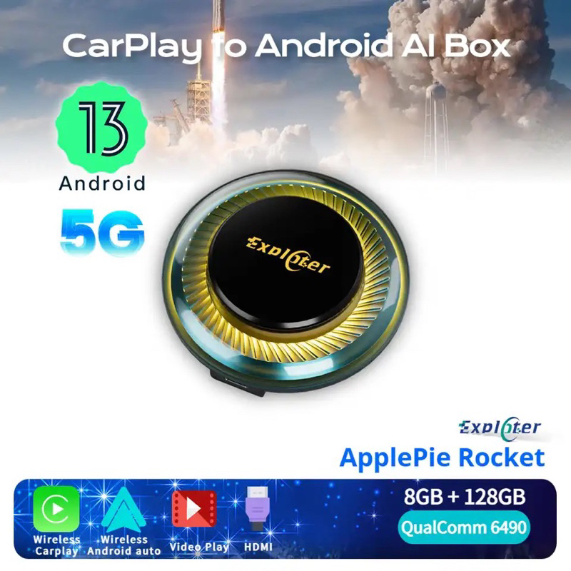 New Arrival2023 ApplePie Exploter Android 13.0 UX-999PRO-MAX Apple carplay Ai Master Box รุ่นใหม่ล่า