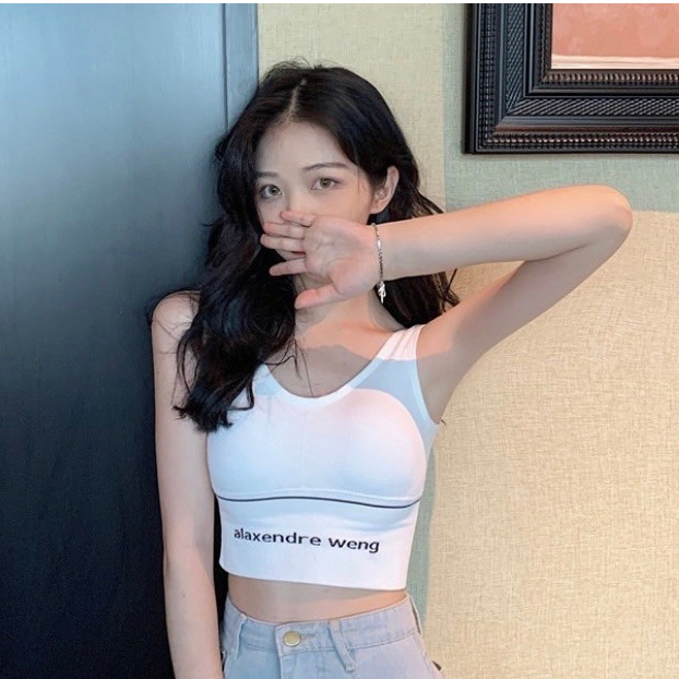 ฺBramin ชุดชั้นใน Sportbra สปอร์ตบรา เสื้อครึ่งตัว แบบสวม มีฟองน้ำในตัว ระบายอากาศได้ดี มีหลายสี