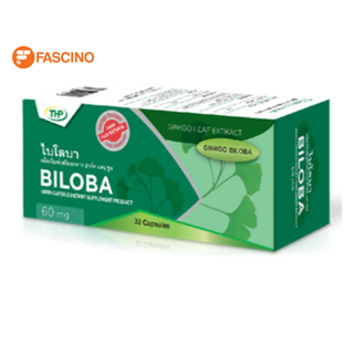 THP biloba 60mg สารสกัดจากใบแปะก๊วย 32 แคปซูล / กล่อง