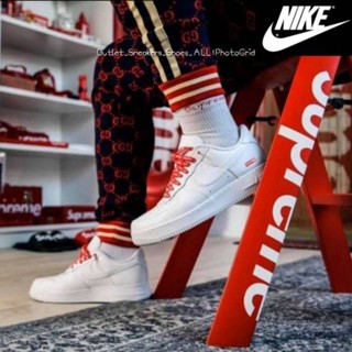 รองเท้า Nike Air Force 1 Supreme Sneakers ใส่ได้ทั้ง ชาย หญิง ส่งฟรี