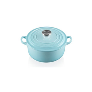 หม้อเหล็กหล่อทรงกลม ขนาด 18cm สีฟ้า ROUND CASSEROLE 18CM PURIST BLUE