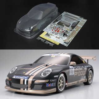 TAMIYA 51336 บอดี้ Porsche 911 - GT3 Cup VIP 2007 ยังไม่ได้ตัดเจาะและทำสี w/b 251mm (มีโคมสำหรับใส่LEDให้มาค้วย)